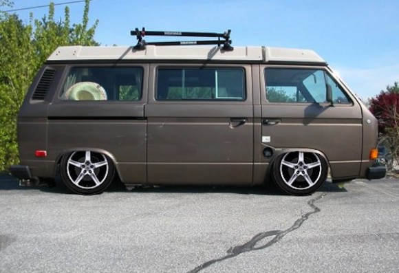 lowered-brown-vanagon