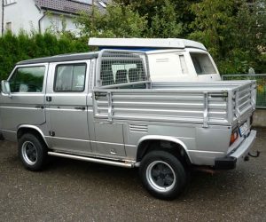 Two tone double cab in silver