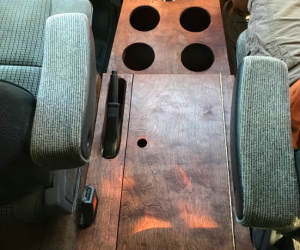 Custom center console with storage